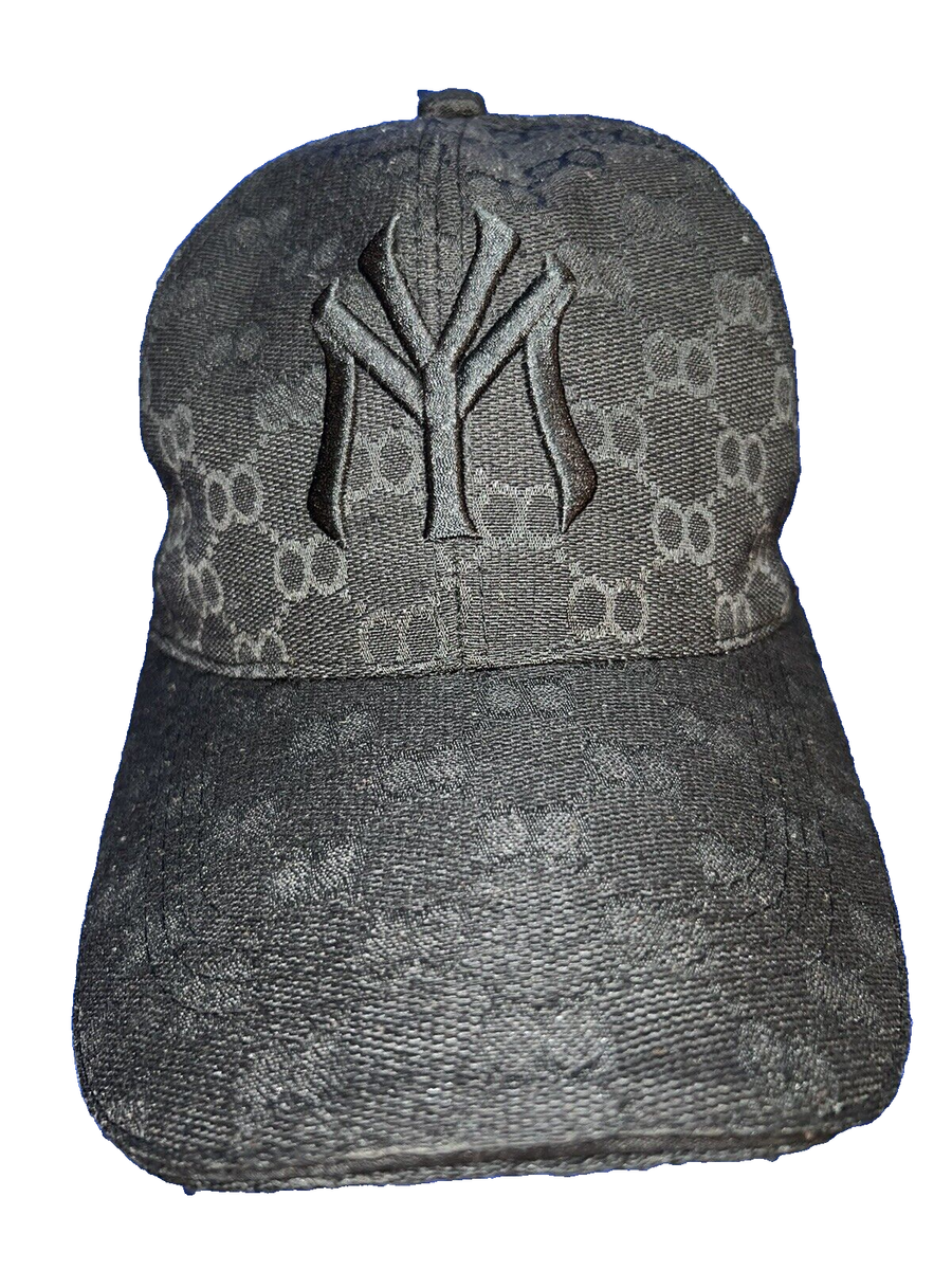 EUC ladies NY Yankees black-on-black woven design poly  display picture 3