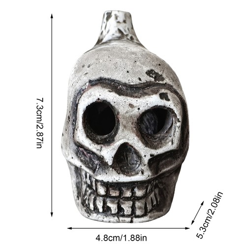 Authentic Aztec Whistle Skull Spooky Human Death Scream Loud Whistle Prank Tool - Picture 2 of 8