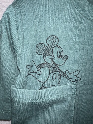 Disney Baby Boys Mickey & Friend 2pc Set Long Sleeve/pants Green Size 0-3 Months - Picture 2 of 7