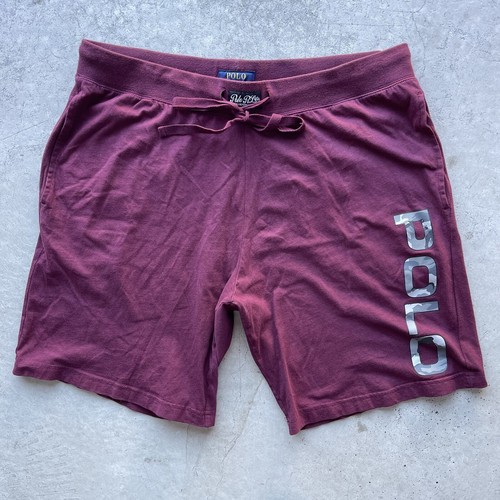 Polo Ralph Lauren Baumwolle Kordelzug Shorts Camouflage Spruch Herren XL XLarge weinrot