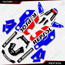 Red & Blue Repsol Graphic Sticker kit fits Honda Grom  MSX125 21-24 2021 2022