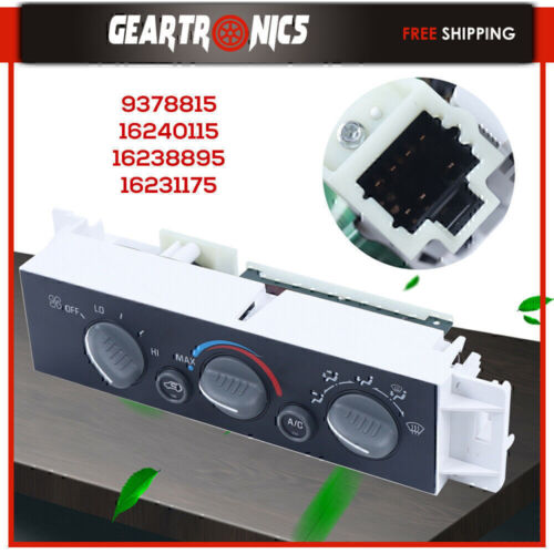 A/C Heater Climate Control Switch Panel 599-007 For Chevy GMC C/K 1500-3500 - Picture 2 of 12