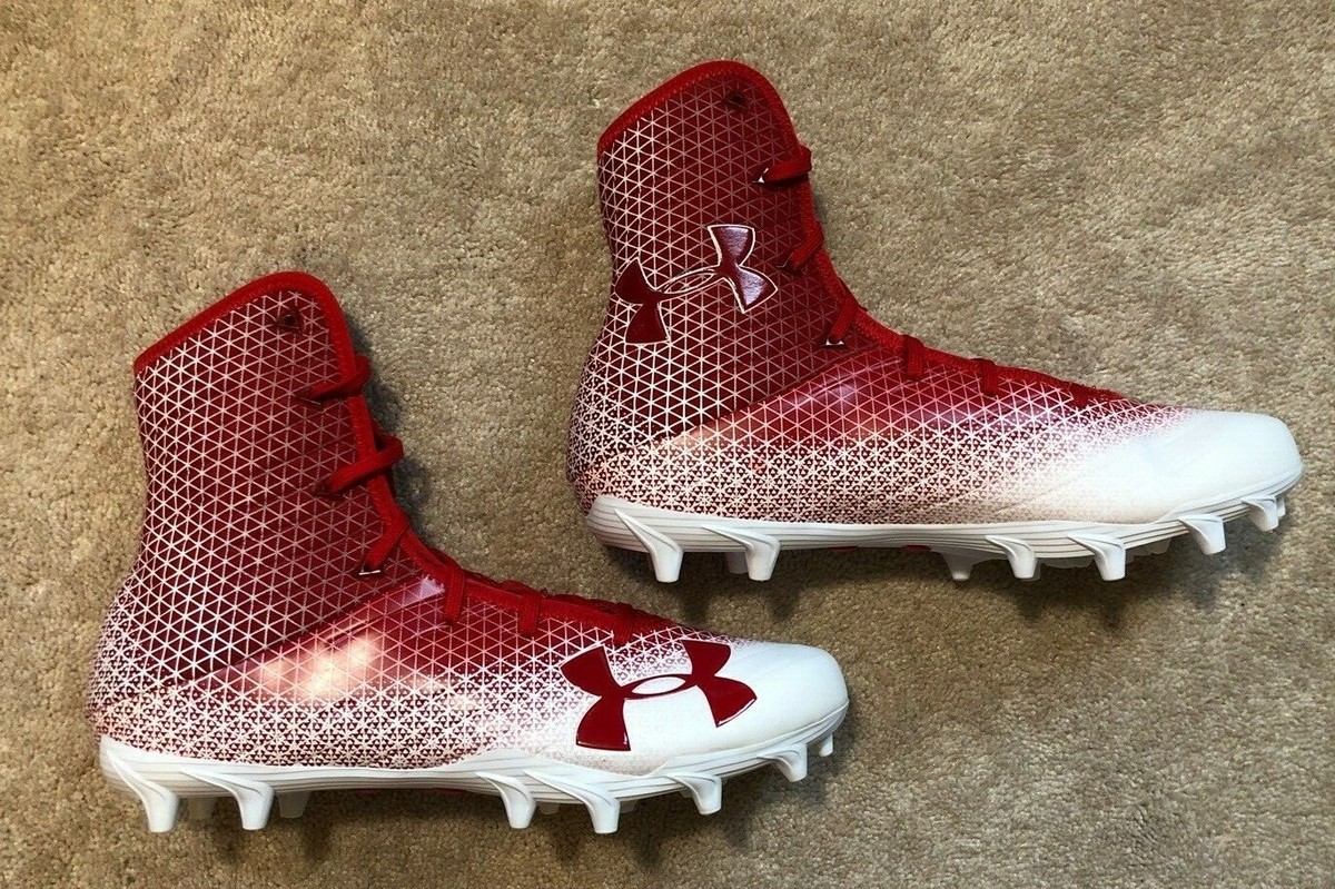 Mens UNDER ARMOUR HIGHLIGHT SELECT Cleats RED/WHITE Size 11 | eBay
