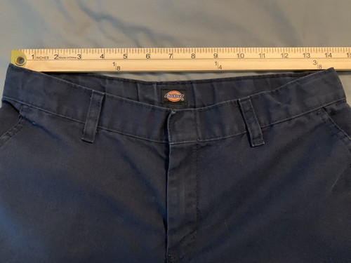 Dickies Work Pants Blue Size 16 (28x29.5 fit) Adj. Waist RN20697 Skate Y2K - Picture 5 of 10