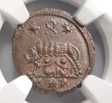 She-Wolf Twins Constantinian NGC AU Roman Empire Nummus Child Remus Romulus Roma
