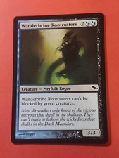 2008 Magic The Gathering Shadowmoor #178 Wanderbrine Rootcutt, C, B/Blk, NF, cd3