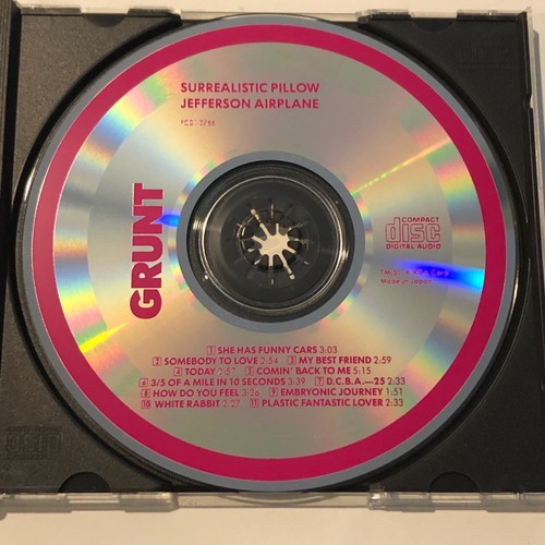JEFFERSON AIRPLANE Surrealistic Pillow CD Made In Japan RARE PCD13766 +BONUS CD! - Picture 3 of 3