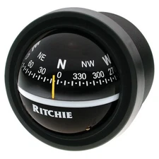 NEW-Ritchie V-57.2 Black Dash Mount Compass 2.75"