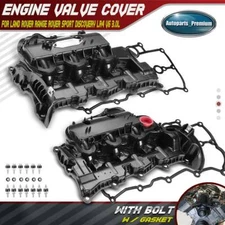 2PCS Engine Valve Cover for Land Rover Range Rover Sport Discovery LR4 V6 3.0L