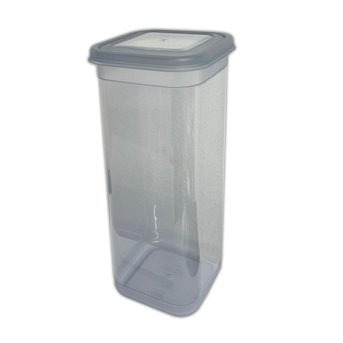 4x Kunststoff Vorratsdose mit Deckel Grau 1,9L Frischhaltedose Mehl Zucker Nudel - Bild 2 von 2