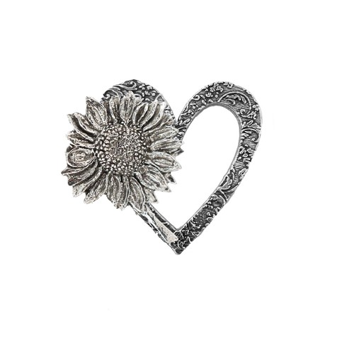 Broche alfileres de flor corazón rosa, tulipán, girasol, solapa margarita, hecho en EE. UU. - Imagen 11 de 56