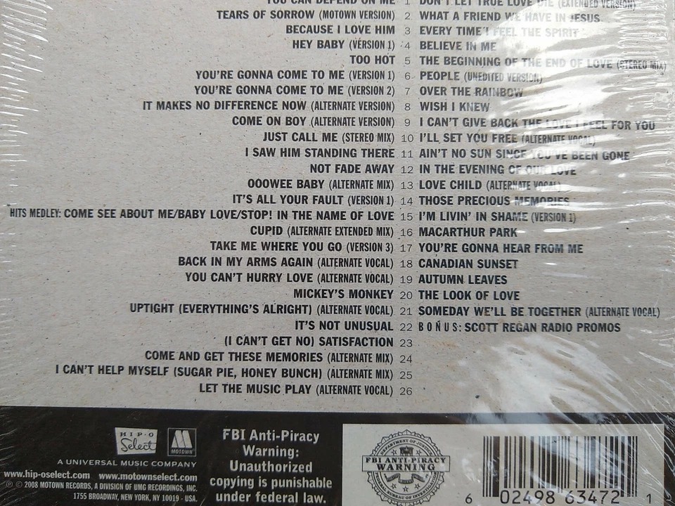 The Supremes ‎Let Music Play Supreme Rarities Motown Lost & Found 1960-1969 - Image 3 of 4