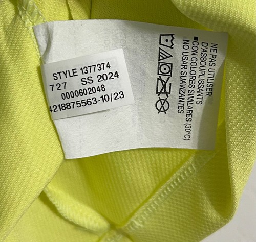 NUEVO CON ETIQUETAS Under Armour Para hombres UA Tech Performance Golf Polo Talla M Amarillo Sónico - Imagen 15 de 20