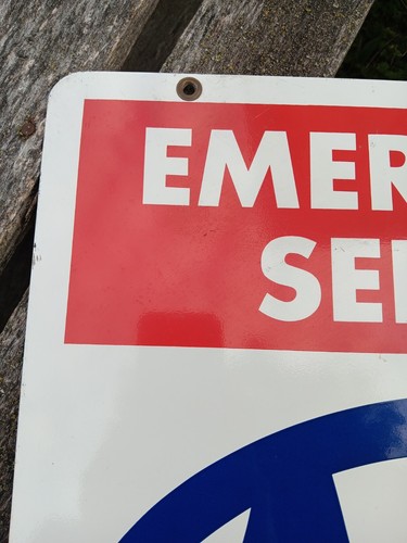 1977 AAA Emergency Service Sign, Vintage AAA Sign, A-M Inc. Lynchburg, VA - Picture 9 of 16