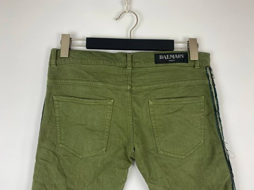 BALMAIN PARIS Green Denim Skinny Fit Embroidered Damen Jeans Gr. 29 - Bild 8 von 17