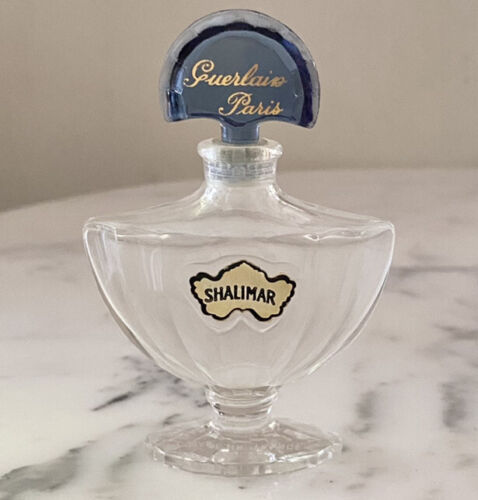 Bouteille vintage Shalimar Guerlain Paris ventes exceptionnelles vide parfum français magnifique