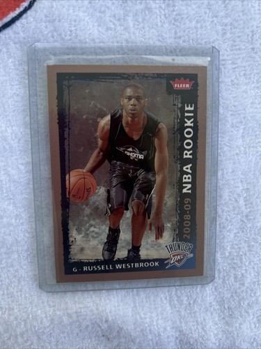 Russell Westbrook 2008-09 Fleer #204 RC SHARP Rookie 2009 Upper Deck !!🔥🔥 - Picture 4 of 4