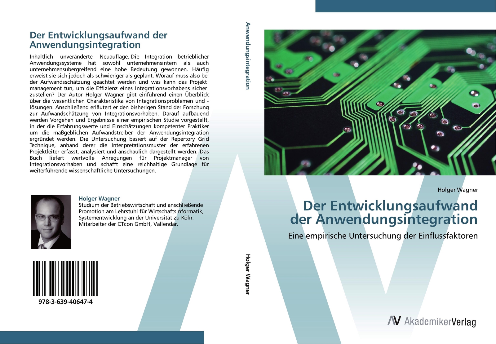 Holger Wagner | Der Entwicklungsaufwand Der Anwendungsintegration |