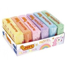 Pack 6 tacos plastilina Jovi 50g pastel