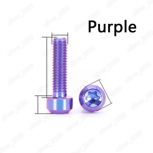 Tornillos de cabeza cónica PVD Color GR5 Titanio Torx M4 M5 M6 M8 - Imagen 7 de 11