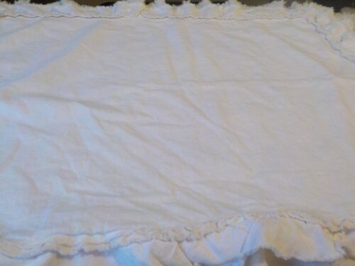 2- Rachel Ashwell Simply Shabby Chic cream Double ruffle Standard Shams Linen bl - Picture 3 of 14