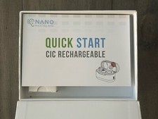 Nano CIC Rechargeable Hearing Aids Right Red  Left Blue - See All Pictures