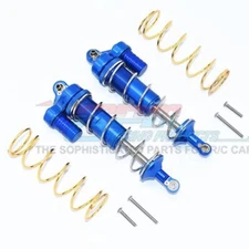 NEW GPM Alum Fr/Rr Piggyback Shocks 125mm (2) Blue Maxx FREE US SHIP