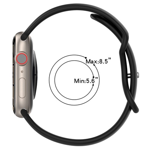 Soft Silicone Watch Strap Band For Apple Watch Series 9 8 7 6 5 4 3 2 1 SE Ultra - Picture 14 of 70