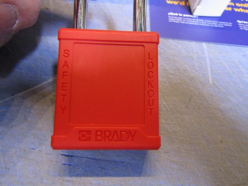 6 – Brady SDPL-RED-38ST-KA6 Nylon Safety Lockout Padlocks Keyed Alike, Red Steel - Picture 7 of 10