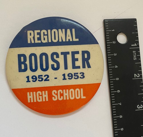 vintage 1950s button pin High School - Picture 3 of 3