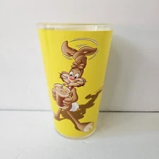 Nestlé Nesquik Yellow Tumbler Cup Rabbit Drinking Plastic Limited Edition