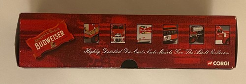 Corgi Detailed Die-Cast Model Scale 1:50 Budweiser White Flatbed with Box Load - Picture 14 of 15