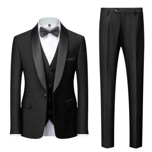 2022 Frühling Neu Bräutigame Männer Hochzeit Anzüge Schal Revers Bräutigam Smoking Mantel Hose - Bild 13 von 17