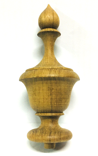 2Pcs 6"Teak Wood finials Antique Furniture bed Post Mirror home decor 2.75" Dia - Picture 4 of 7