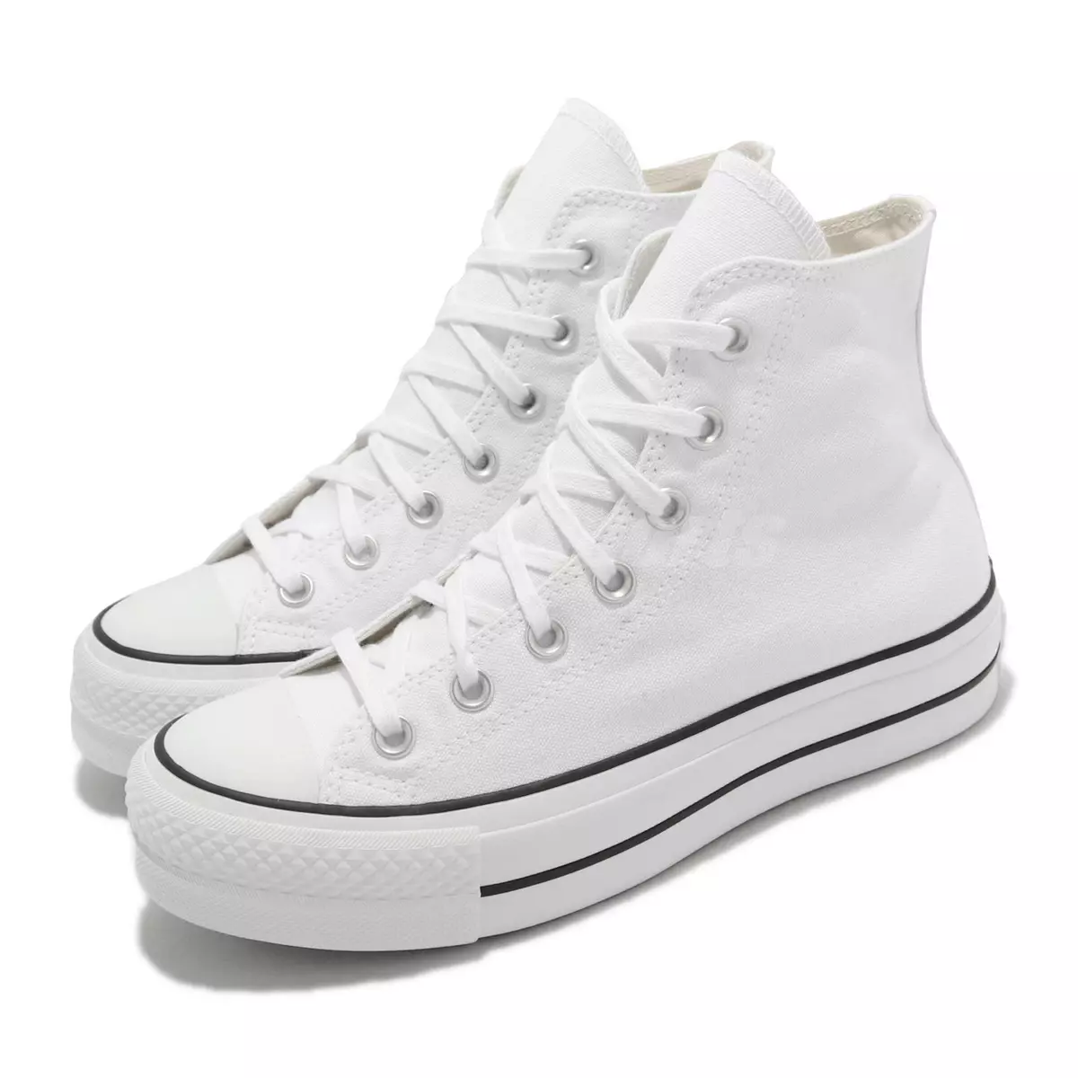 Converse Chuck Taylor All Star Lift Black & White High Top Platform Shoes