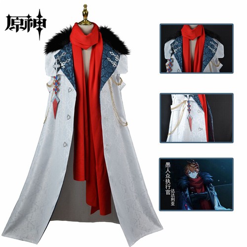 Genshin Impact Childe Tartaglia Pantalone Vintage Umhang Cosplay Kostüm Cape Set - Bild 2 von 21