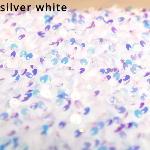 DIY Glitzer Pailletten Stoff pelzig dehnbar Handarbeit für Blazer Tanz Kostüm Nähen - Bild 21 von 25