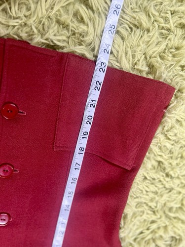 Set abito rosso vintage anni '50 giacca blazer con gonna / donna grande * - Foto 15 di 18