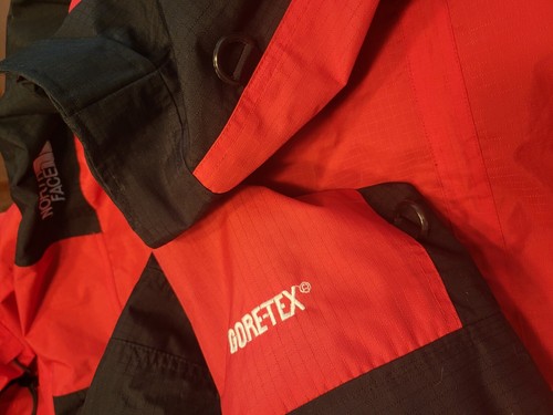 The North Face Jacket Gore-Tex Red Black Size Medium Hood - Picture 19 of 19