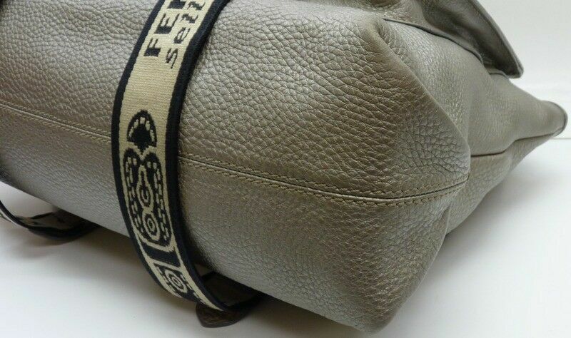FENDI 1925 Selleria Lavorazione a mano Silver Leather Bag