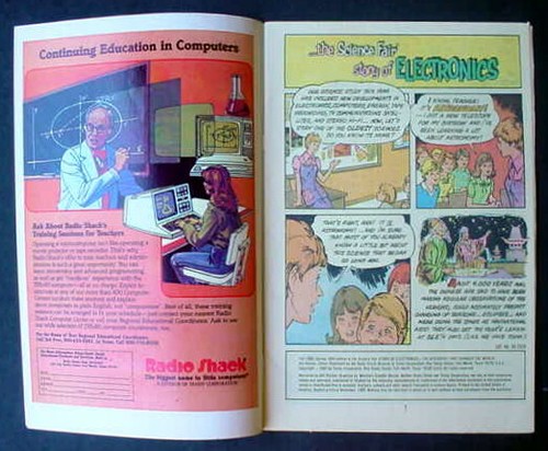 Radio Shack The Science Fair Story of Electronics Comic Book lote 2 1983 y 1985 - Imagen 10 de 12