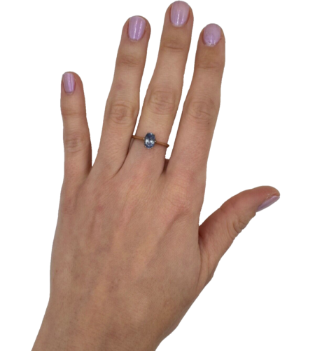 BLUE TANZANITE 14K REAL SOLID YELLOW GOLD GORGEOUS RING S 6.5 SLIGHTLY ADJUST - Picture 6 of 8