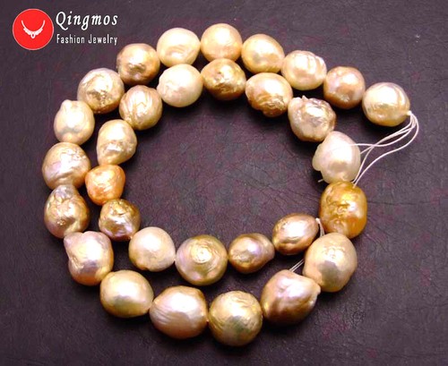 "Cuentas sueltas de perlas naturales Edison redondas multicolores de 10-13 mm para joyería hebra 14" - Imagen 10 de 13