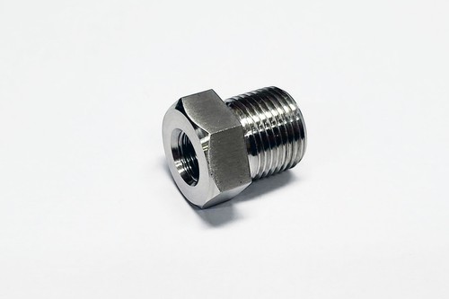 M12x1.0 Female to BSP G 1/2" Male Stainless Sensor Adaptor Fittings Conversion - Picture 4 of 5