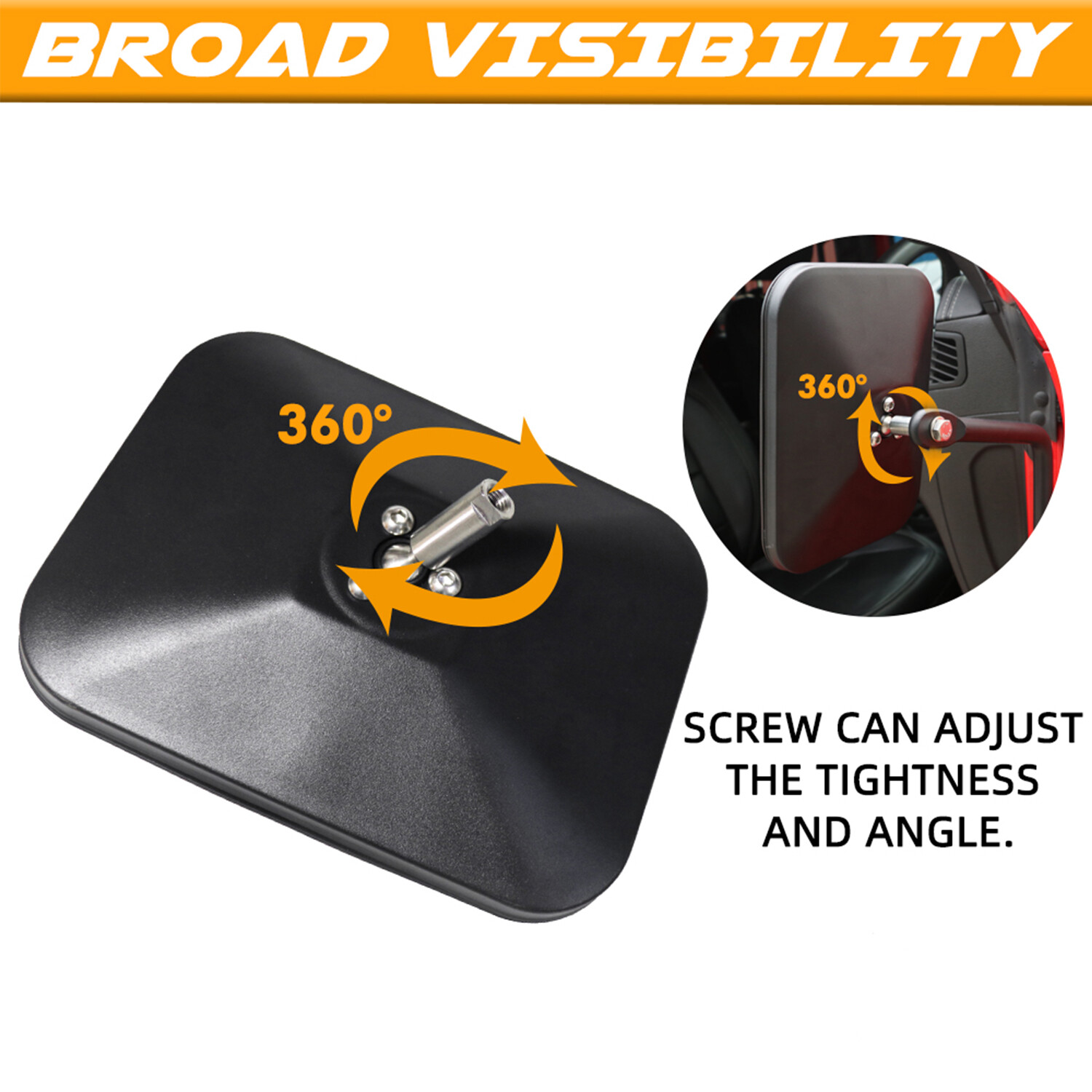 for Jeep Wrangler TJ JK JL 2pcs Door Off Mirrors Rear View Mirrors