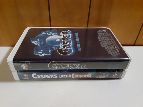 Casper + Casper's Haunted Christmas VHS - Picture 3 of 7