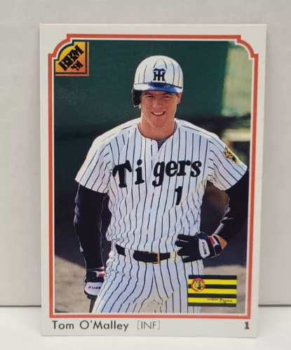 TOM O'MALLEY 1991 BBM #304 ~ Japanese Card ~ Hanshin Tigers ~ GIANTS METS