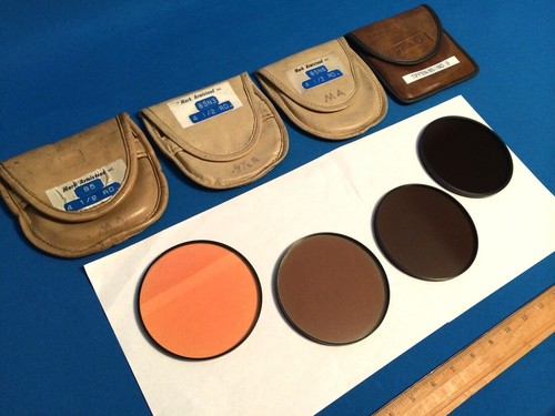 FILTERS (4) 4.5" ROUND (TIFFEN) 85, 85ND.3, 85ND.6, 85ND.9 ARRI MITCHELL CAMERA - Picture 3 of 12