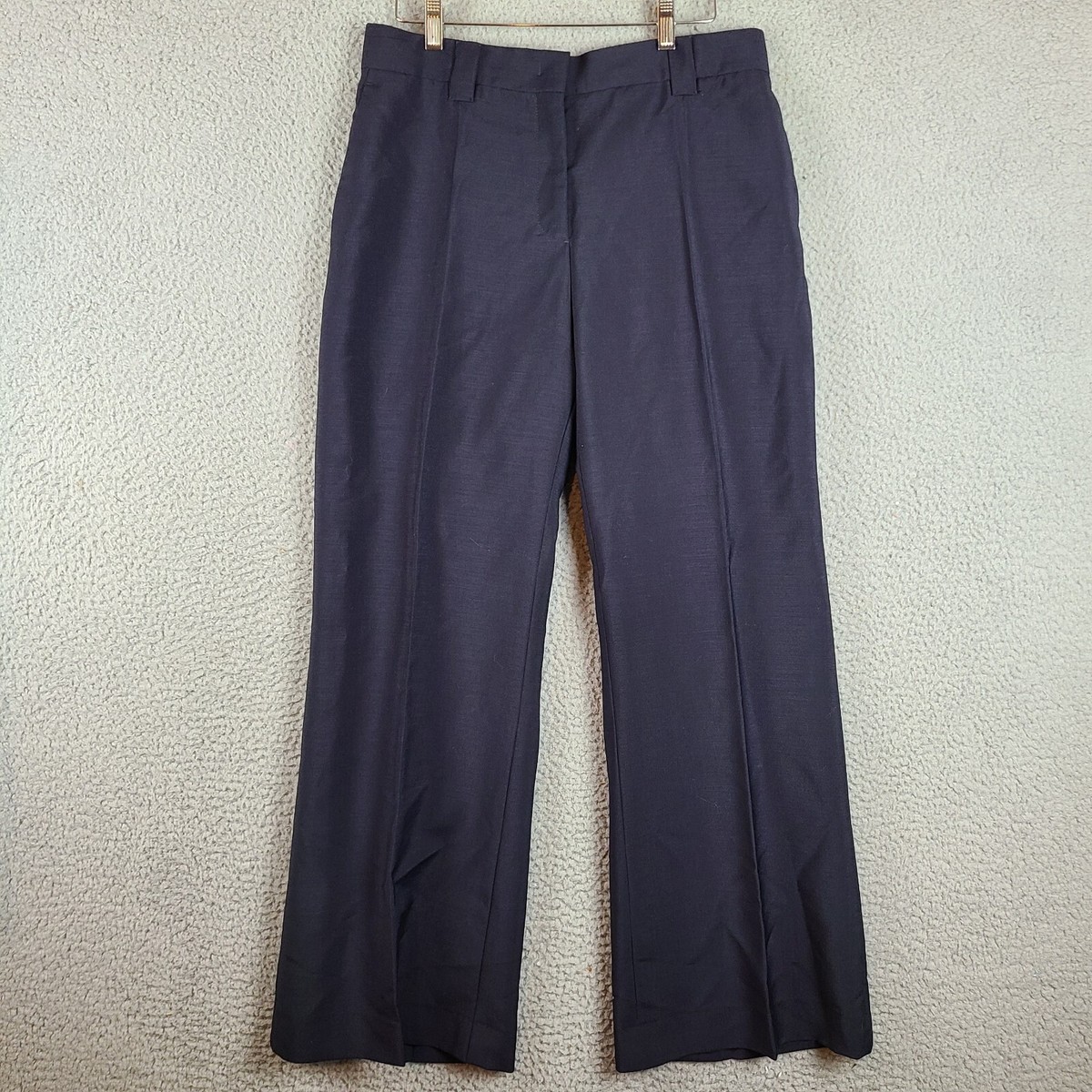 PRADA wool × mohair slacks Black Mohair wool trousers | PRADA