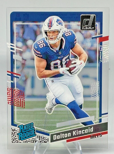 Dalton Kincaid 2023 Panini Donruss Clearly Rated Rookie RC #57 Bills - Picture 2 of 3